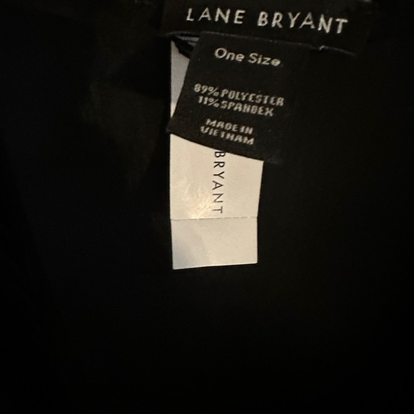 NWT Lane Bryant Black Velvet Open Front Shawl Cardigan Draped One Size Plus Size - Picture 4 of 4